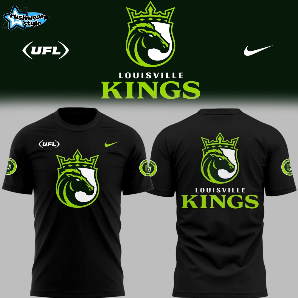 Limited Edition Louisville Kings Football Black TShirt Limited Edition Louisville Kings Football Black TShirt