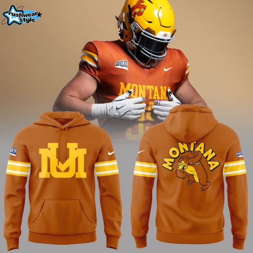 Limited Edition Montana Griz Football x Logo Throwback Hoodie
