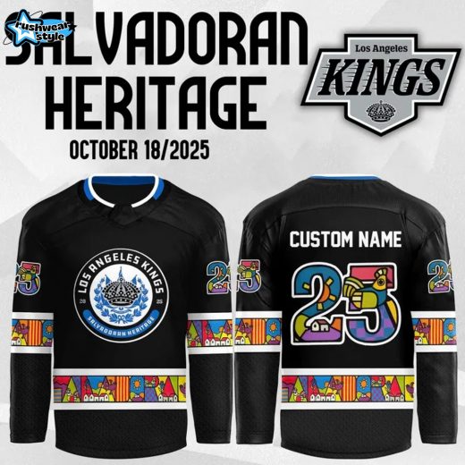Los Angeles Kings x 2025 Salvadoran Heritage Special Hockey Jersey