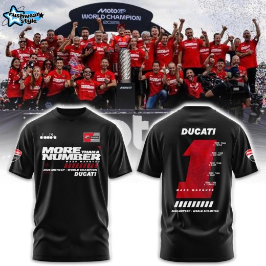 Marc Marquez World Champion 2025 MORE THAN A NUMBER Special Black Tee