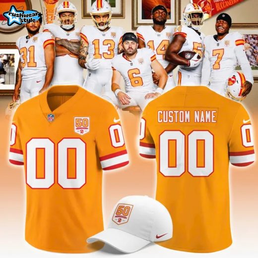 Men's '76 Tampa Bay Buccaneers Nike Creamsicle Jersey - Custom
