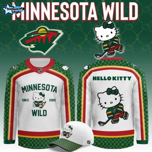 Minnesota Wild x 2025 Hello Kitty Night Special Hockey Jersey