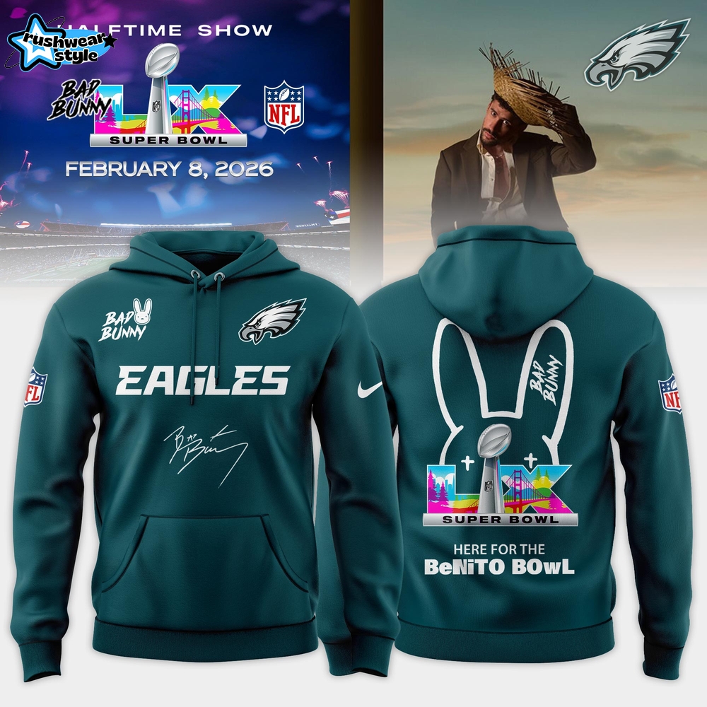 NFL x Bad Bunny 2026 Super Bowl LX Hoodie – All Teams Edition NFL x Bad Bunny 2026 Super Bowl LX Hoodie – All Teams Edition