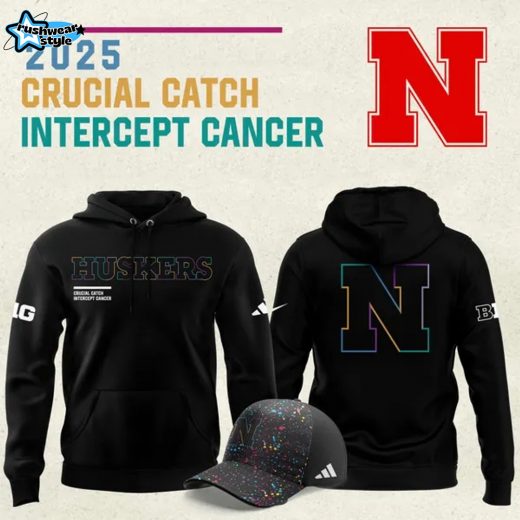 Nebraska Cornhuskers football 2025 Crucial Catch Hoodie v2