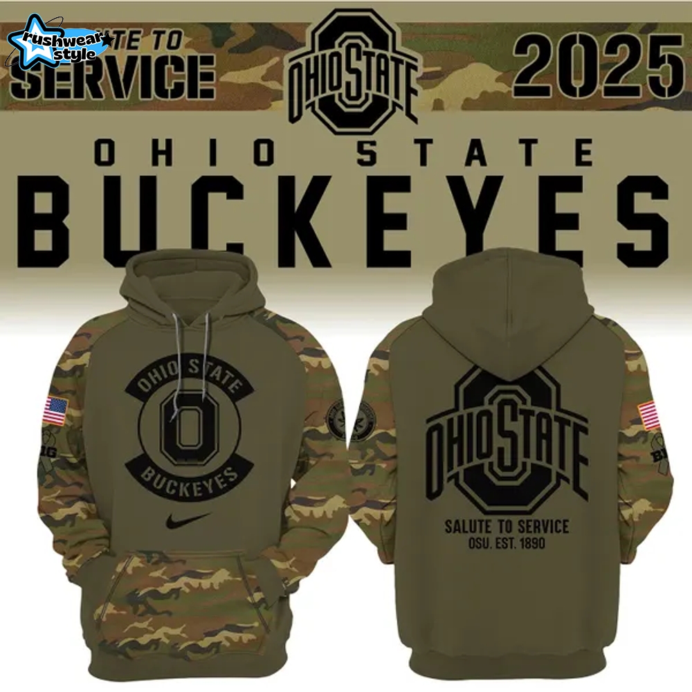 Ohio State Buckeyes Salute to Service Hoodie Ohio State Buckeyes Salute to Service Hoodie