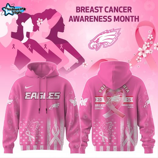 PHI Eagles Special Breast Cancer Awareness Month Limited Edition Hoodie