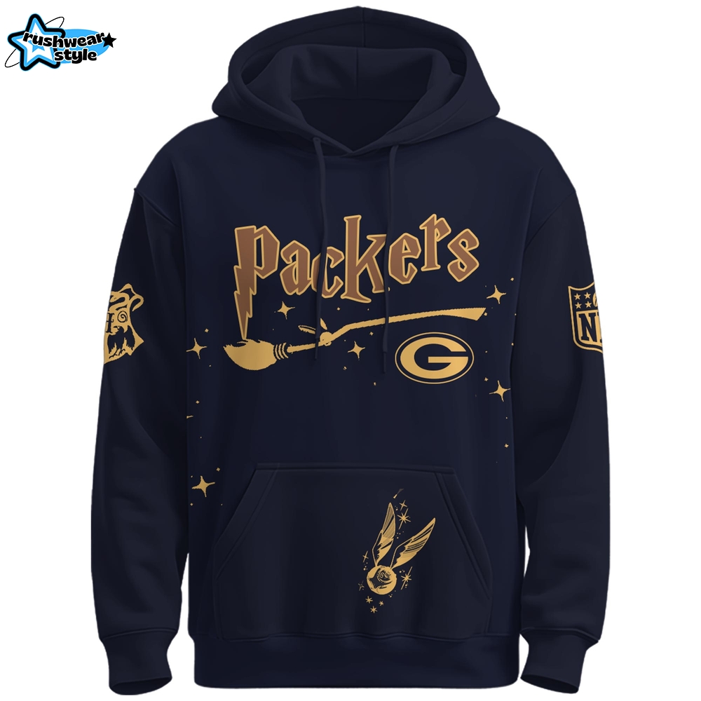 Packers x Hogwarts Enchanted Crossover Hoodie Packers x Hogwarts Enchanted Crossover Hoodie
