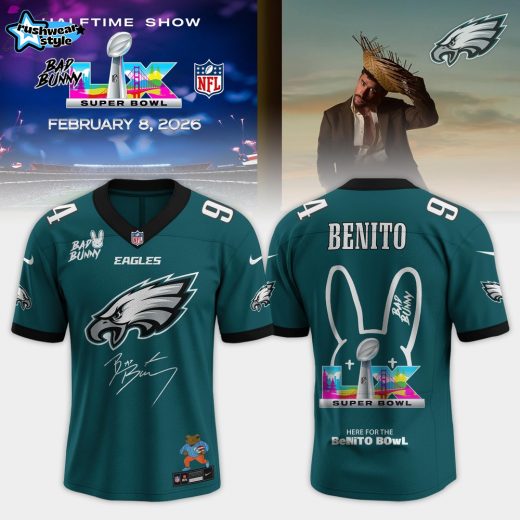 Philadelphia Eagles Bad Bunny 2026 Super Bowl LX Customized Jersey