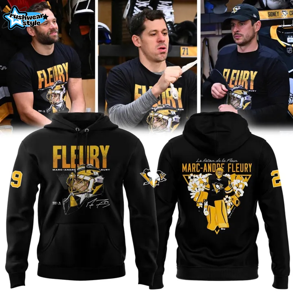 Pittsburgh Penguins Marc-Andre Fleury Special Hoodie - Black Pittsburgh Penguins Marc-Andre Fleury Special Hoodie - Black