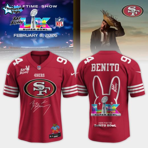 San Francisco 49ers Bad Bunny 2026 Super Bowl LX Customized Jersey