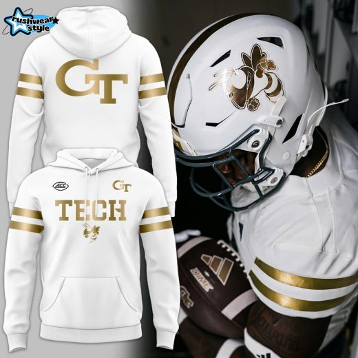 Special 2025 White Uniform Georgia Tech Football Hoodie