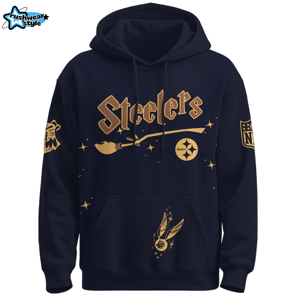 Steelers x Hogwarts Enchanted Crossover Hoodie Steelers x Hogwarts Enchanted Crossover Hoodie