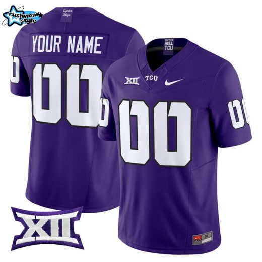 TCU Horned Frogs 2025 Custom Football Jersey - Purple