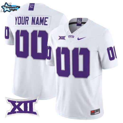 TCU Horned Frogs 2025 Custom Football Jersey - White