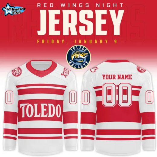 Toledo Walleye x Red Wings Night Custom Hockey Jersey
