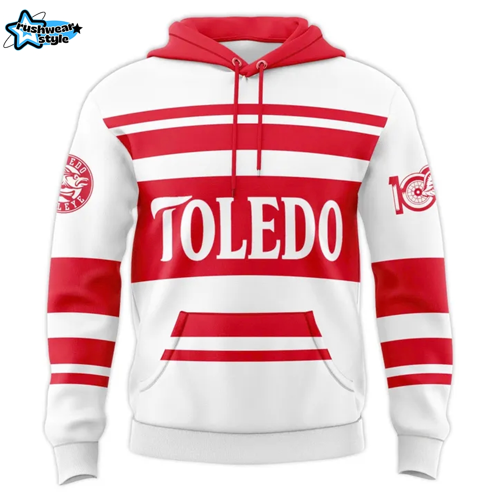 Toledo Walleye x Red Wings Night Special Hoodie Toledo Walleye x Red Wings Night Special Hoodie