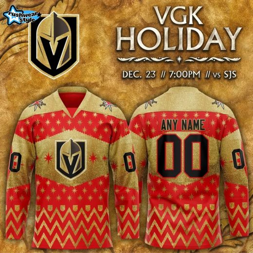 Vegas Golden Knights x 2025 Christmas Holiday Special Hockey Jersey