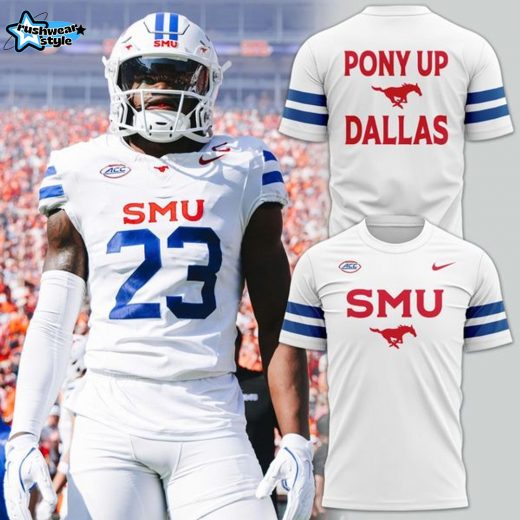 SMU Mustangs Football "White Out" T-Shirt - Limited Edition