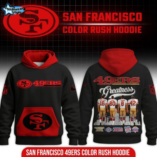 San Francisco Color rush 49ers Hoodie - Black