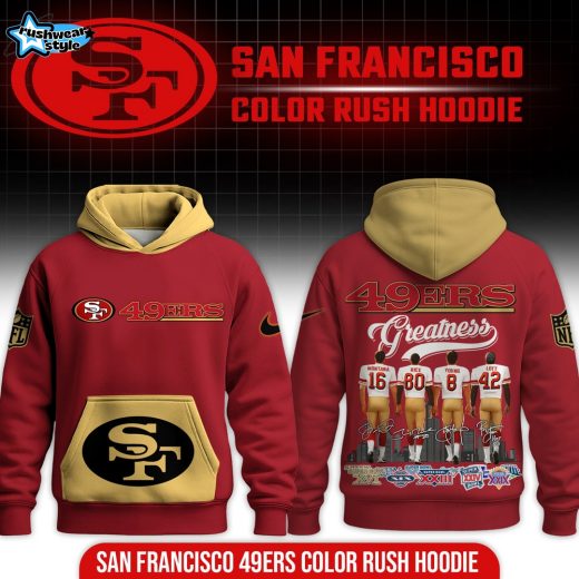 San Francisco Color rush 49ers Hoodie - Red