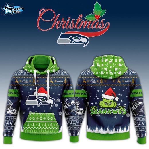 Seattle Seahawks x Christmas Hoodie Editon-3D Unisex Hoodie