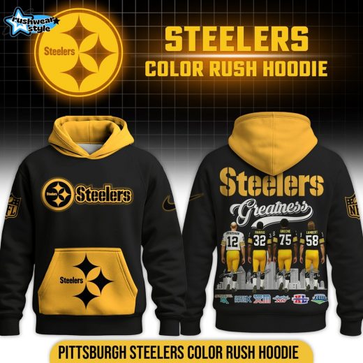 Steelers Color rush 49ers Hoodie - Black