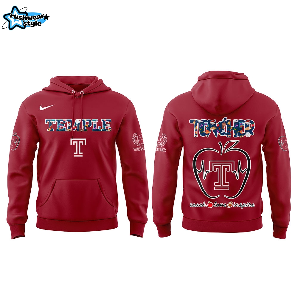 Temple Teachers Appreciation 2025 Combo Hoodie Temple Teachers Appreciation 2025 Combo Hoodie