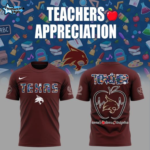 Texas State Bobcats Teachers Appreciation 2025 Combo Shirt