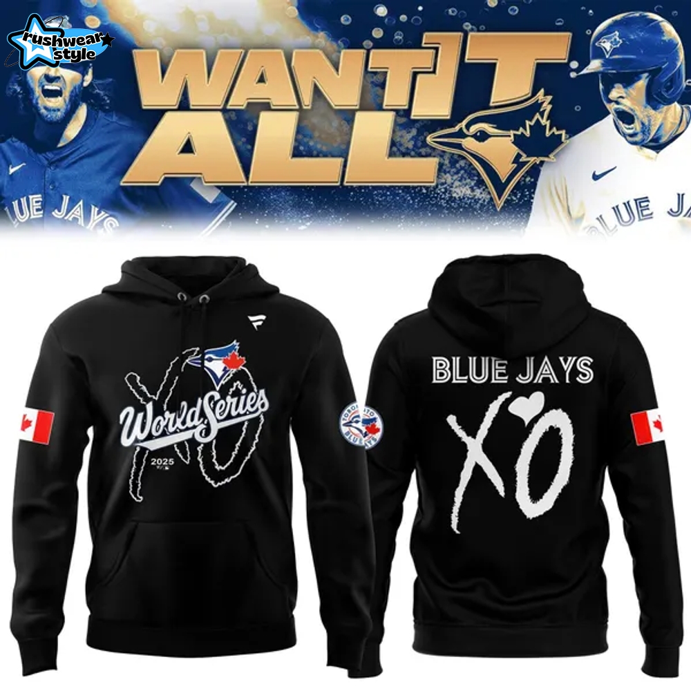 Toronto Blue Jays x The Weeknd World Series Black Hoodie Toronto Blue Jays x The Weeknd World Series Black Hoodie