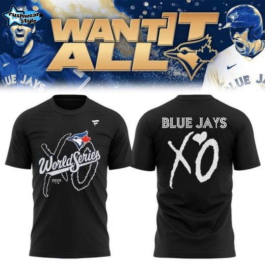 Toronto Blue Jays x The Weeknd World Series Black T-shirt