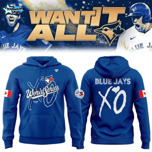 Toronto Blue Jays x The Weeknd World Series Blue Hoodie