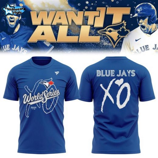 Toronto Blue Jays x The Weeknd World Series Blue T-shirt