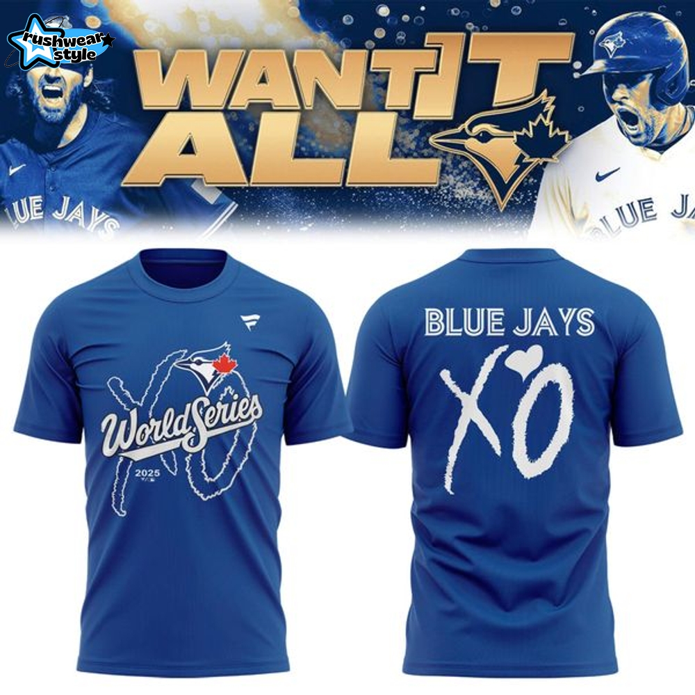 Toronto Blue Jays x The Weeknd World Series Blue T-shirt Toronto Blue Jays x The Weeknd World Series Blue T-shirt