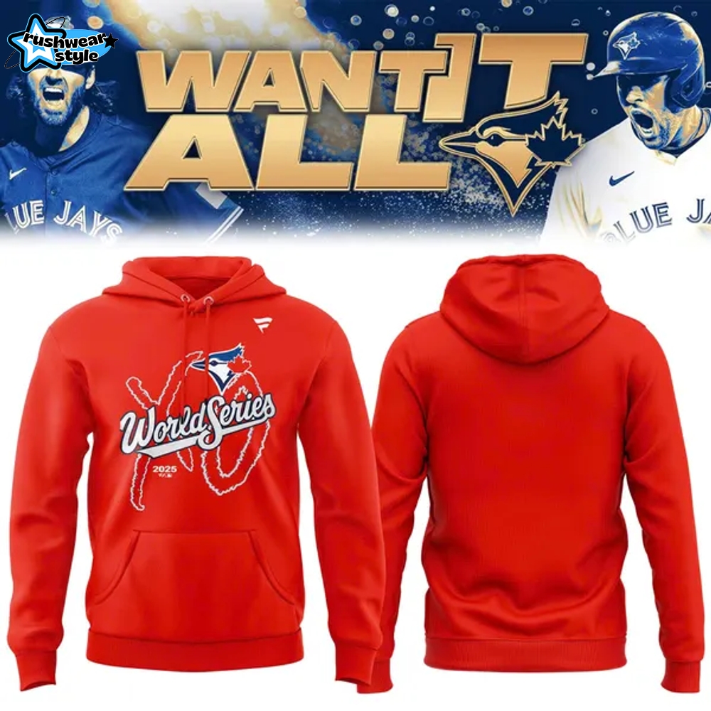 Toronto Blue Jays x The Weeknd World Series Red Hoodie Toronto Blue Jays x The Weeknd World Series Red Hoodie