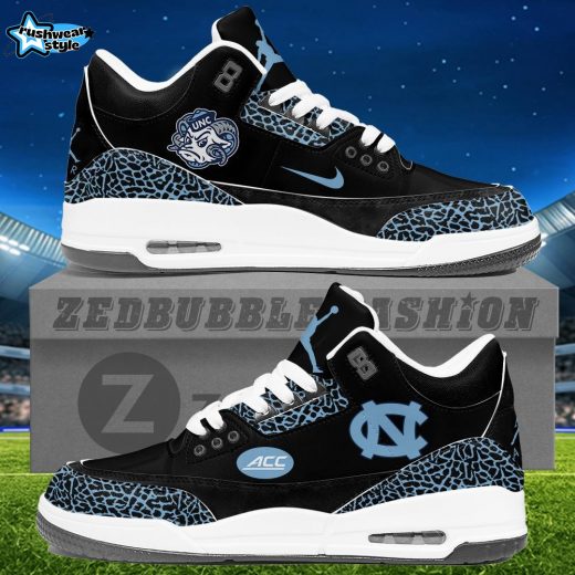 UNC Air Jordan 3 Sneakers - Black