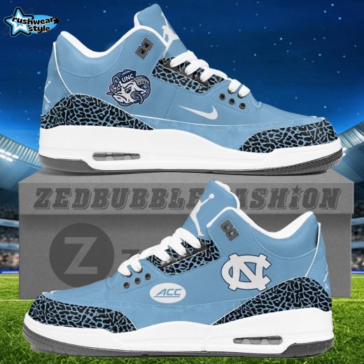 UNC Air Jordan 3 Sneakers - Blue