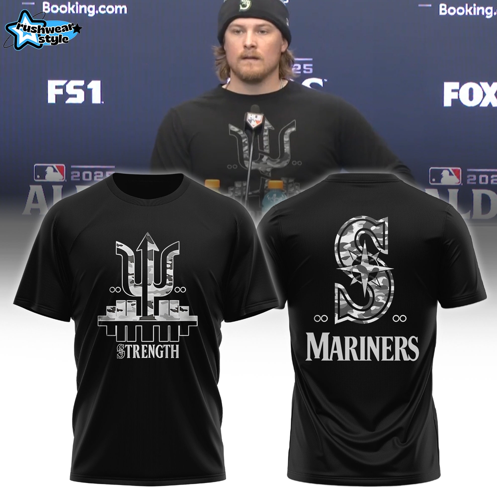 Unisex Mariners Trident Strength Camouflage Tee Unisex Mariners Trident Strength Camouflage Tee