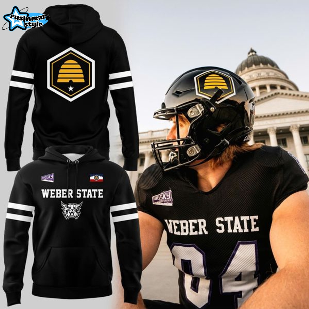 Weber State Football "Beehive State" Uniform Hoodie - Limited Edition Weber State Football "Beehive State" Uniform Hoodie - Limited Edition