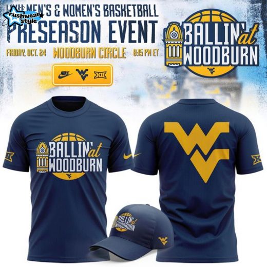 West Virginia Mountaineers 2025 Ballin' at Woodburn T-Shirt