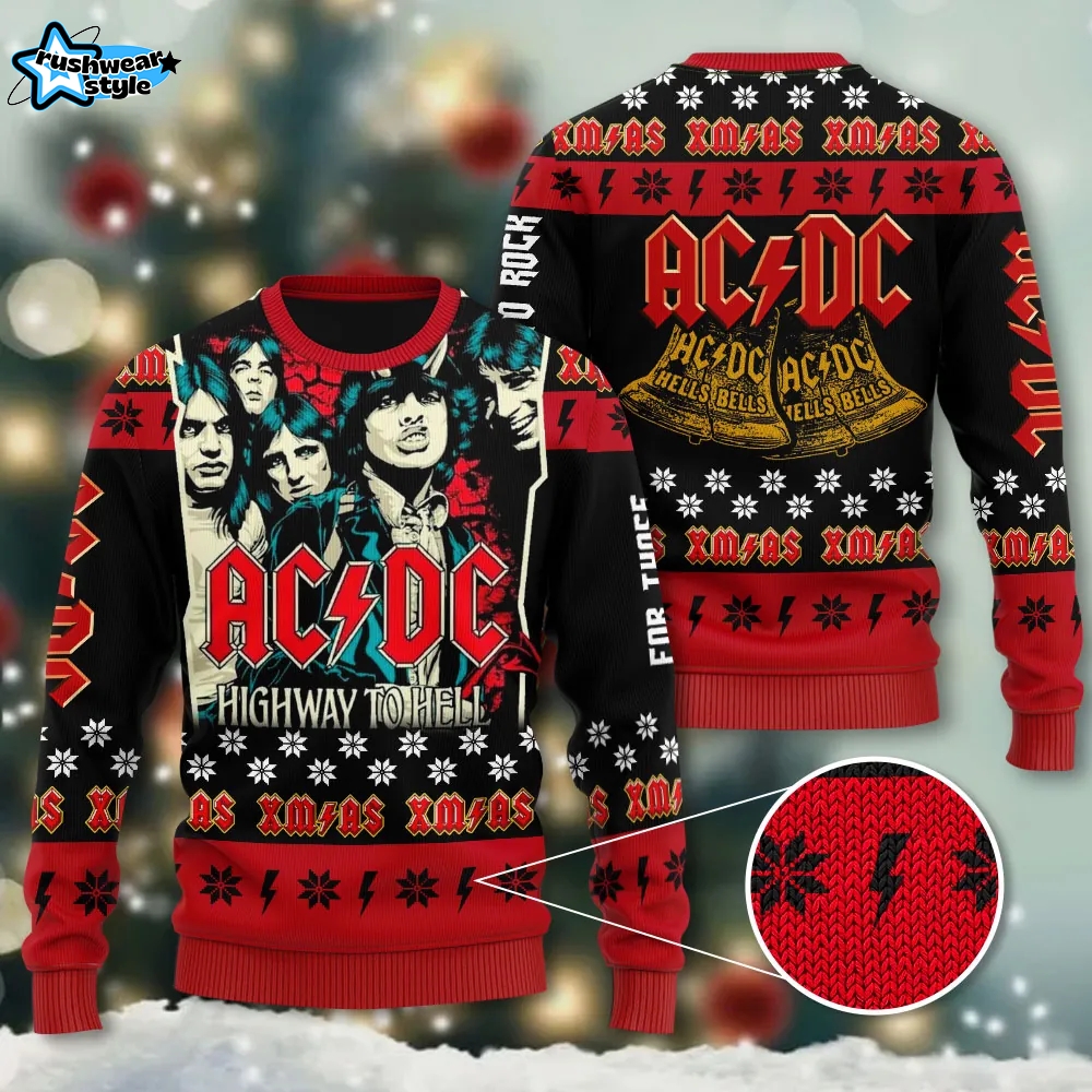 AC/DC Ugly Sweater AC/DC Ugly Sweater