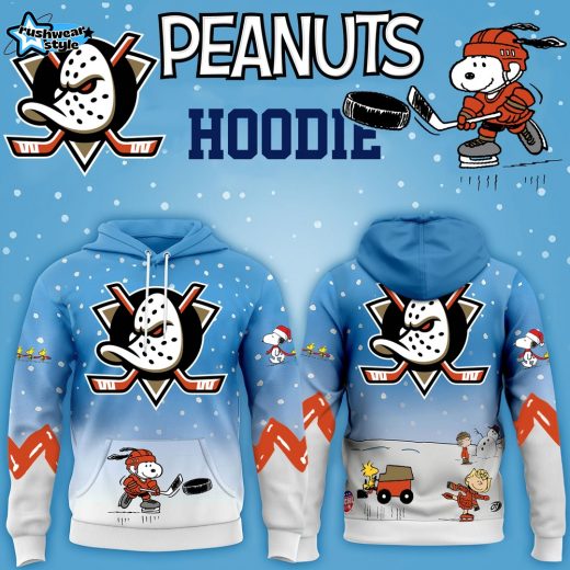 Anaheim Ducks Hockey Peanuts Hoodie 2025 Limited Edition-3D Unisex Hoodie