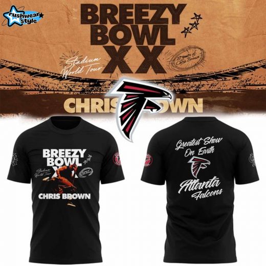 Atlanta Falcons x Breezy Bowl XX Tour 2025 T-Shirt