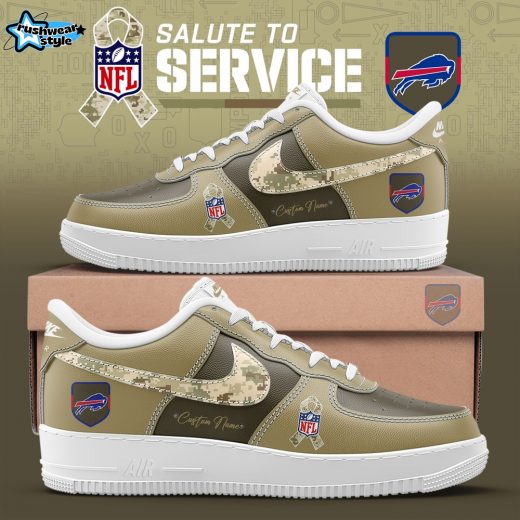 B Bills 2025 Salute to Service Custom Name Shoes AF