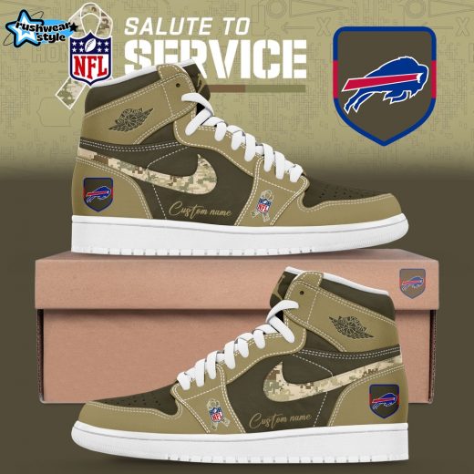 B Bills 2025 Salute to Service Custom Name Shoes JD