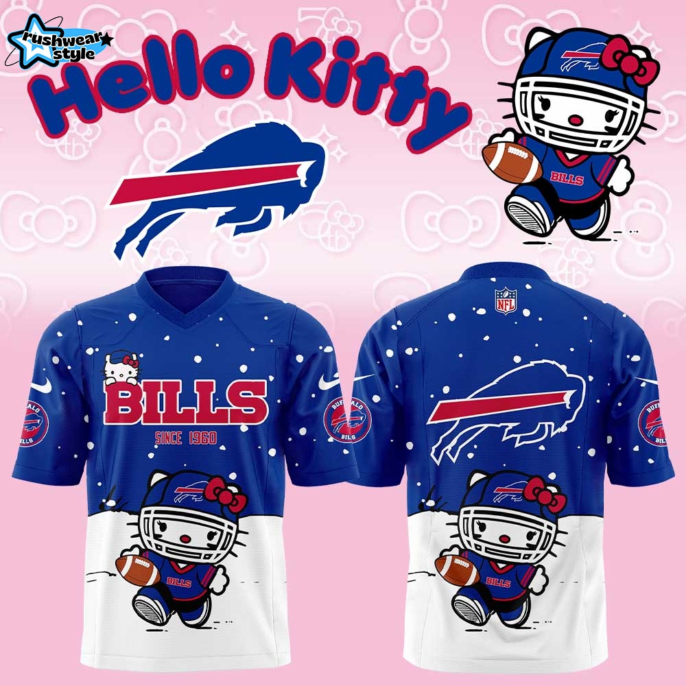 B Bills x Kitty Limited Edition Football Jersey B Bills x Kitty Limited Edition Football Jersey