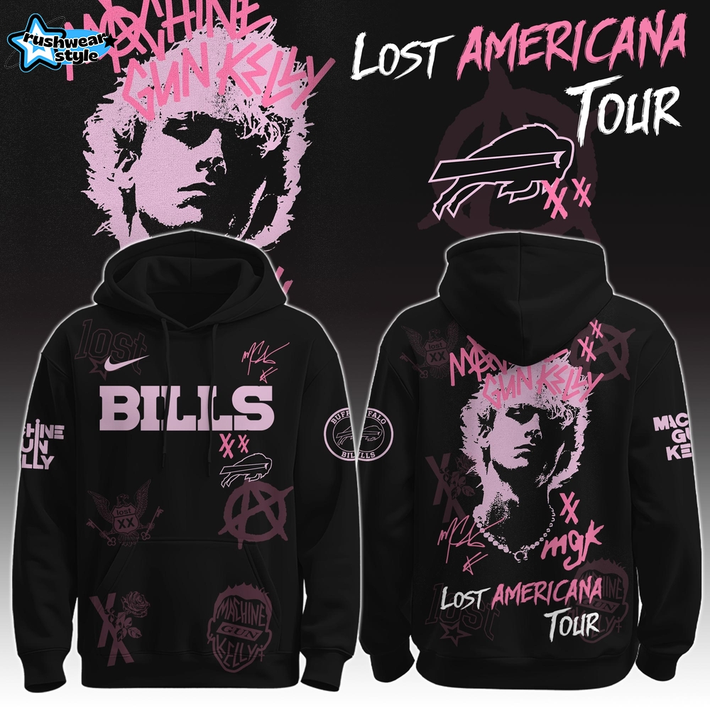 BUF Bills x MGK ” The Lost Americana Tour ” Hoodie Limited Edition BUF Bills x MGK ” The Lost Americana Tour ” Hoodie Limited Edition