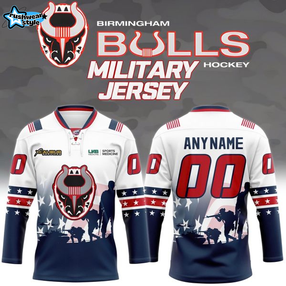 Birmingham Bulls 2025 Military Appreciation Jersey Birmingham Bulls 2025 Military Appreciation Jersey