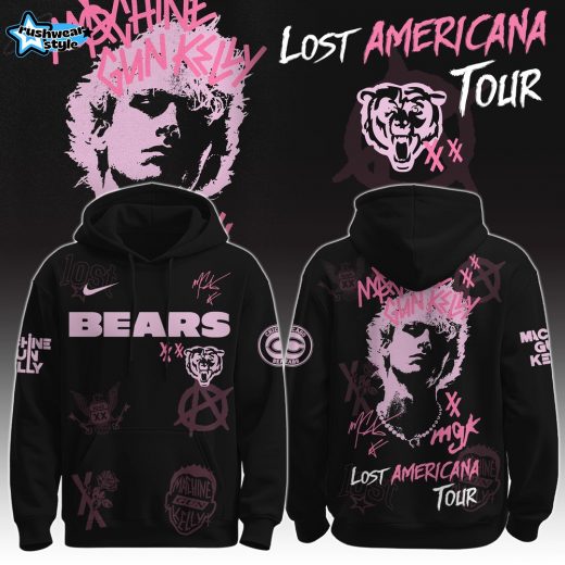 CHI Bears x MGK ” The Lost Americana Tour ” Hoodie Limited Edition