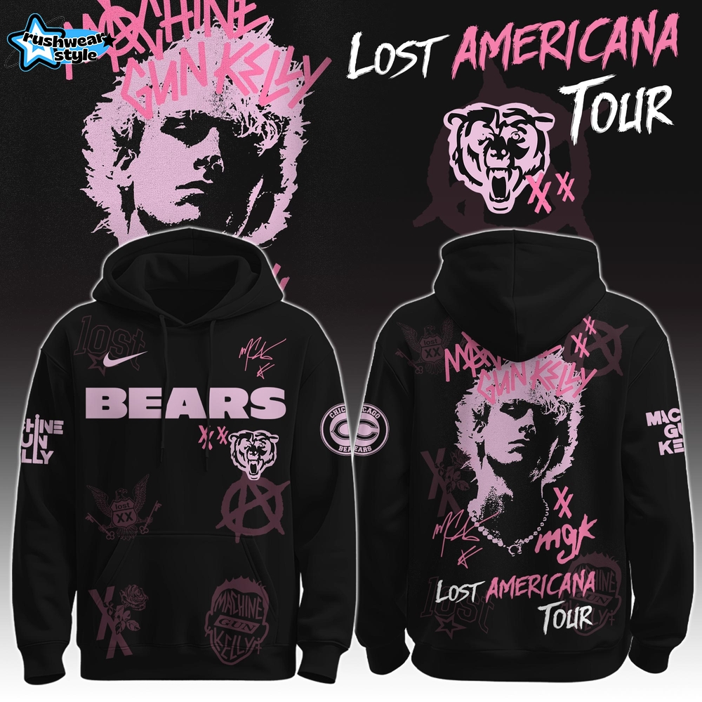 CHI Bears x MGK ” The Lost Americana Tour ” Hoodie Limited Edition CHI Bears x MGK ” The Lost Americana Tour ” Hoodie Limited Edition