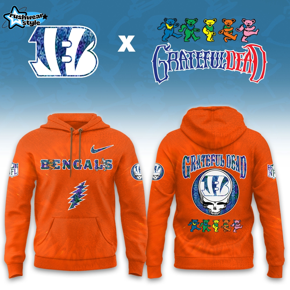 Cincinnati Bengals Grateful Dead Limited Hoodie Cincinnati Bengals Grateful Dead Limited Hoodie